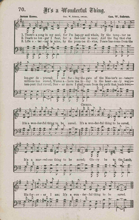 Glory Echoes: a collection of sacred songs for all Purposes page 73