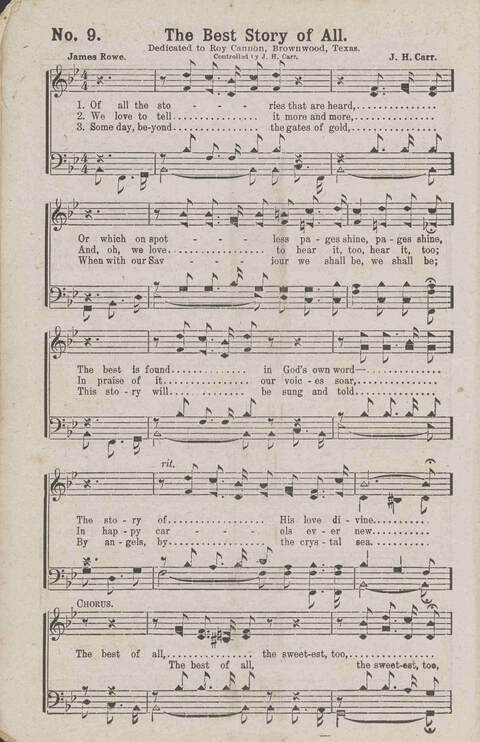 Glory Echoes: a collection of sacred songs for all Purposes page 9