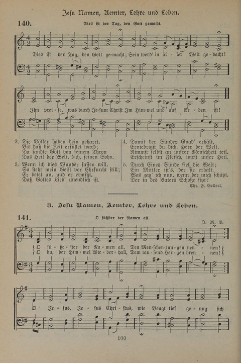 Gesangbuch der Evangelischen Gemeinschaft: für öffentlichen und häuslichen Gottesdient page 100