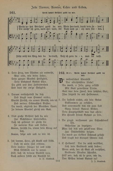 Gesangbuch der Evangelischen Gemeinschaft: für öffentlichen und häuslichen Gottesdient page 114