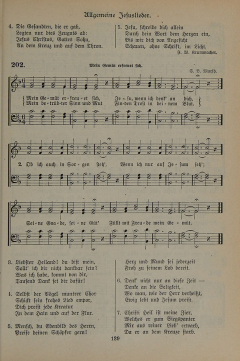 Gesangbuch der Evangelischen Gemeinschaft: für öffentlichen und häuslichen Gottesdient page 139