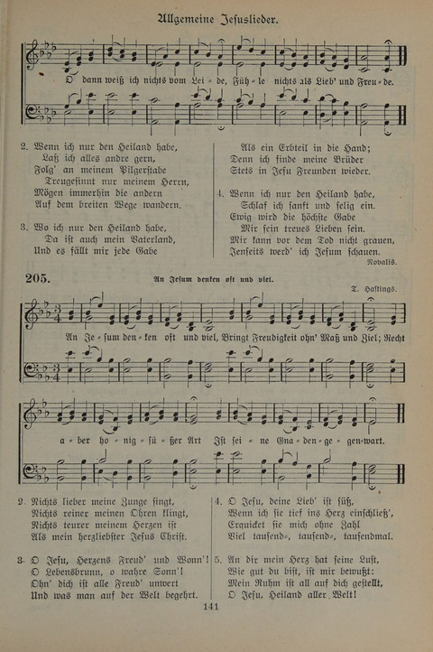 Gesangbuch der Evangelischen Gemeinschaft: für öffentlichen und häuslichen Gottesdient page 141