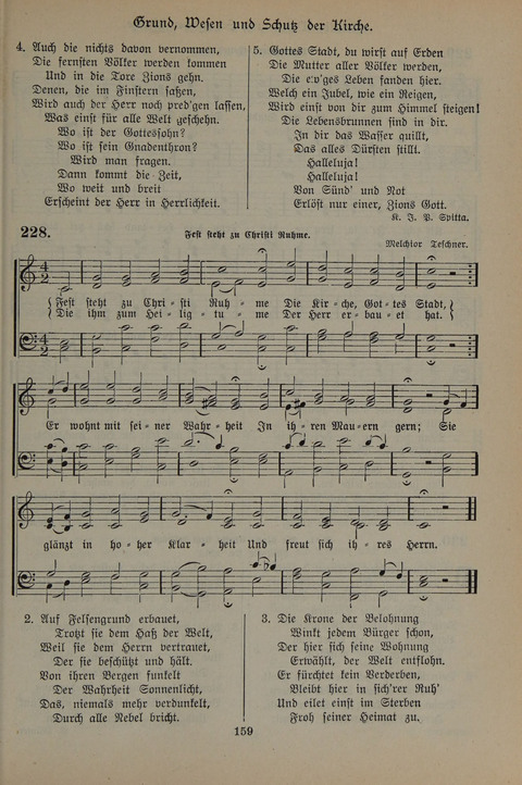 Gesangbuch der Evangelischen Gemeinschaft: für öffentlichen und häuslichen Gottesdient page 159