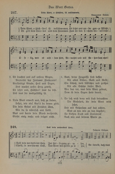 Gesangbuch der Evangelischen Gemeinschaft: für öffentlichen und häuslichen Gottesdient page 172