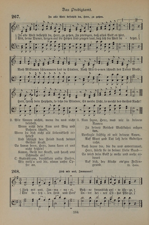 Gesangbuch der Evangelischen Gemeinschaft: für öffentlichen und häuslichen Gottesdient page 184