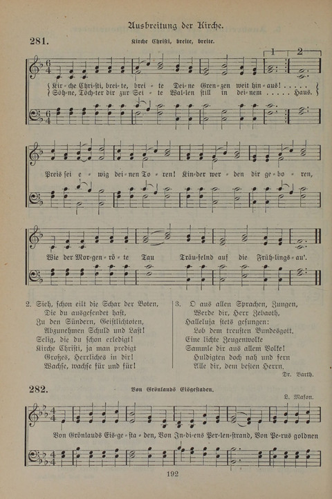 Gesangbuch der Evangelischen Gemeinschaft: für öffentlichen und häuslichen Gottesdient page 192