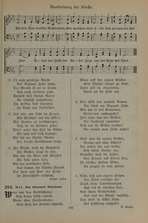 Gesangbuch der Evangelischen Gemeinschaft: für öffentlichen und häuslichen Gottesdient page 193