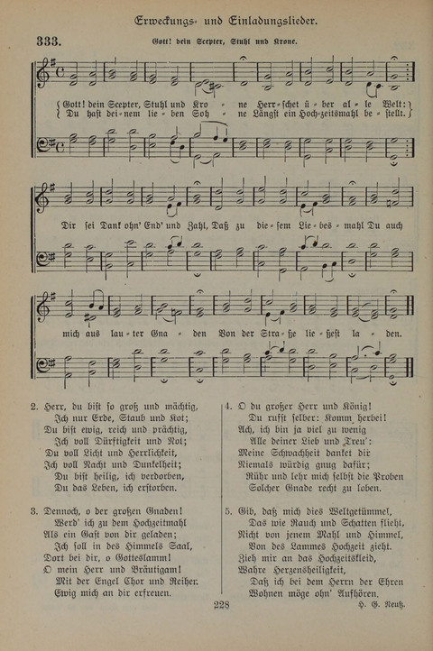 Gesangbuch der Evangelischen Gemeinschaft: für öffentlichen und häuslichen Gottesdient page 228