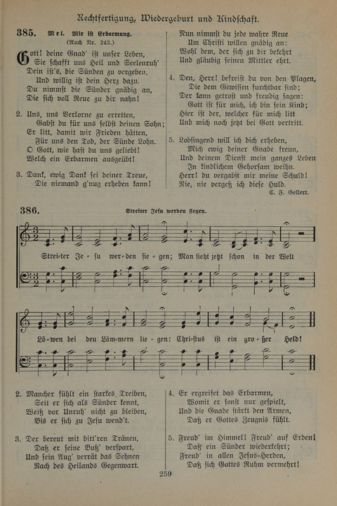 Gesangbuch der Evangelischen Gemeinschaft: für öffentlichen und häuslichen Gottesdient page 259