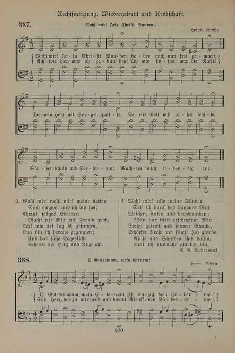 Gesangbuch der Evangelischen Gemeinschaft: für öffentlichen und häuslichen Gottesdient page 260
