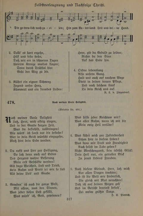 Gesangbuch der Evangelischen Gemeinschaft: für öffentlichen und häuslichen Gottesdient page 317