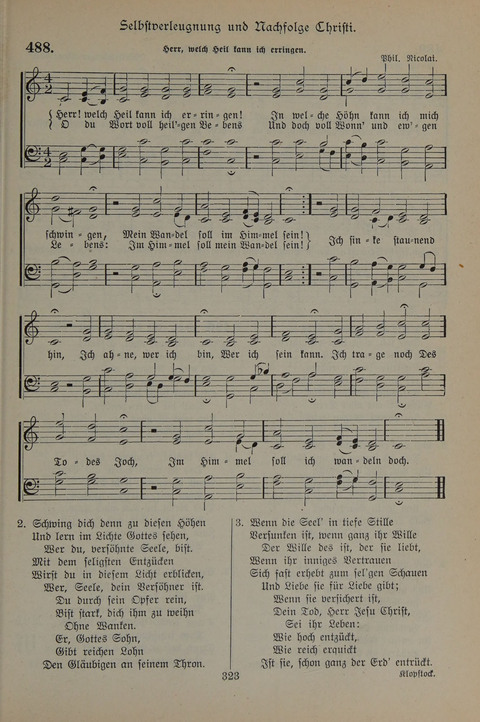 Gesangbuch der Evangelischen Gemeinschaft: für öffentlichen und häuslichen Gottesdient page 323