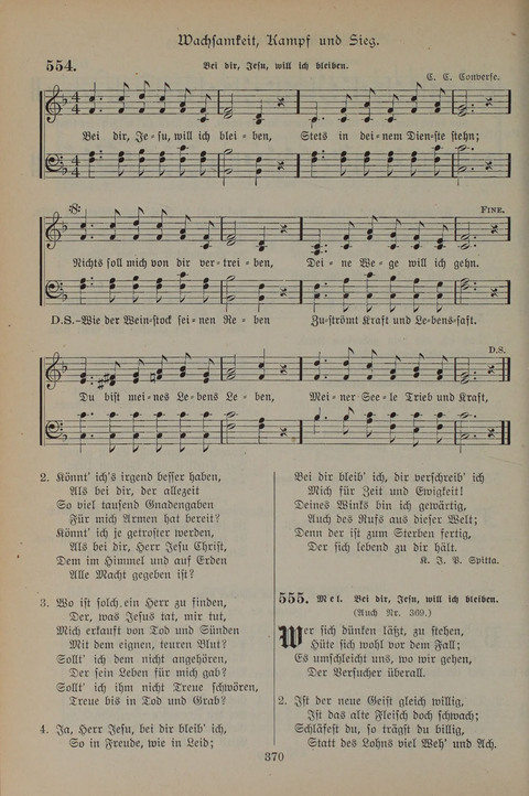 Gesangbuch der Evangelischen Gemeinschaft: für öffentlichen und häuslichen Gottesdient page 370
