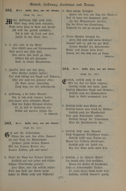 Gesangbuch der Evangelischen Gemeinschaft: für öffentlichen und häuslichen Gottesdient page 375