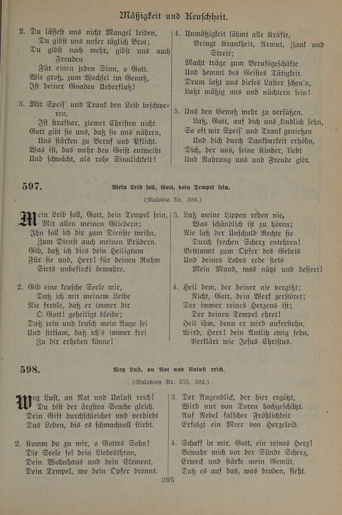 Gesangbuch der Evangelischen Gemeinschaft: für öffentlichen und häuslichen Gottesdient page 395