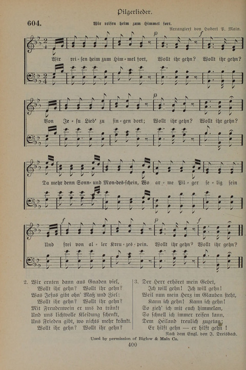 Gesangbuch der Evangelischen Gemeinschaft: für öffentlichen und häuslichen Gottesdient page 400
