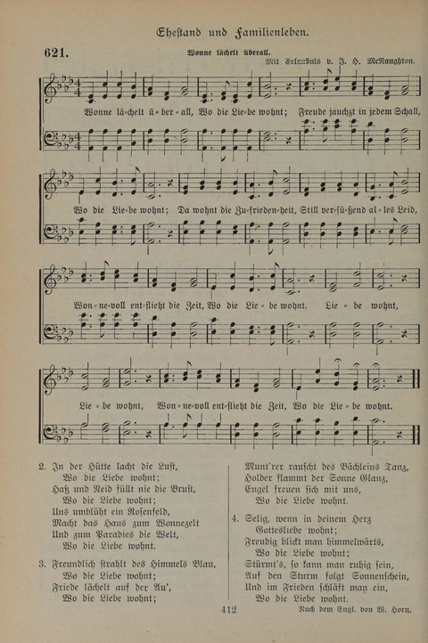 Gesangbuch der Evangelischen Gemeinschaft: für öffentlichen und häuslichen Gottesdient page 412