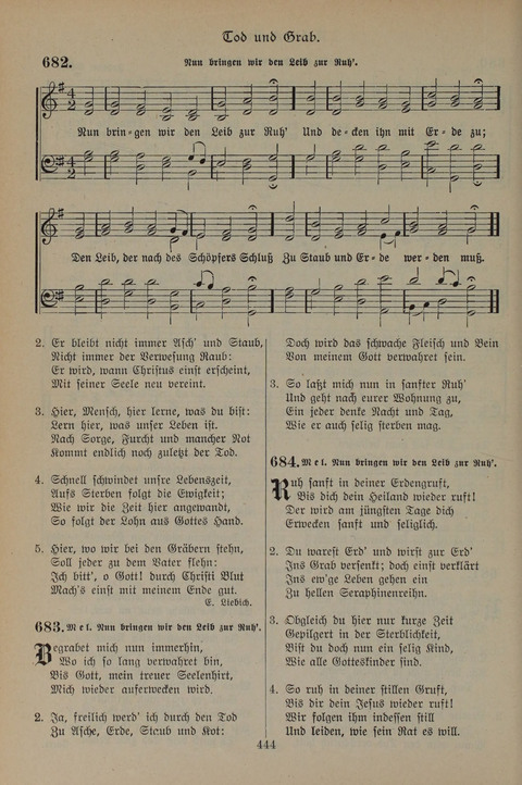 Gesangbuch der Evangelischen Gemeinschaft: für öffentlichen und häuslichen Gottesdient page 444