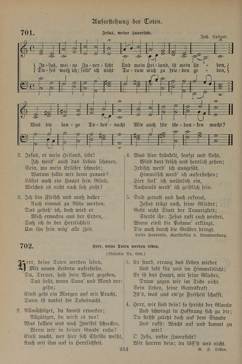 Gesangbuch der Evangelischen Gemeinschaft: für öffentlichen und häuslichen Gottesdient page 454