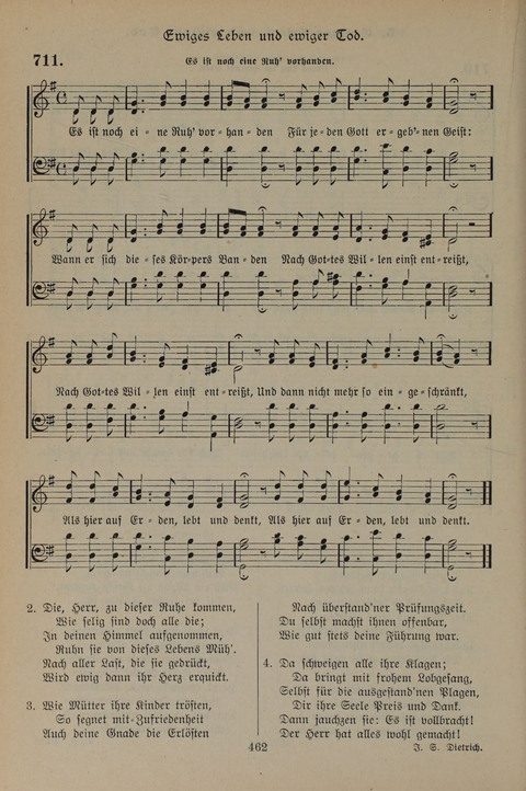 Gesangbuch der Evangelischen Gemeinschaft: für öffentlichen und häuslichen Gottesdient page 462