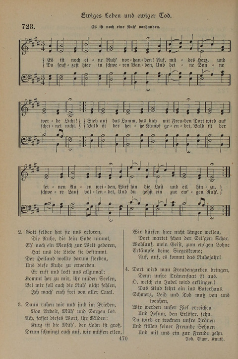 Gesangbuch der Evangelischen Gemeinschaft: für öffentlichen und häuslichen Gottesdient page 470