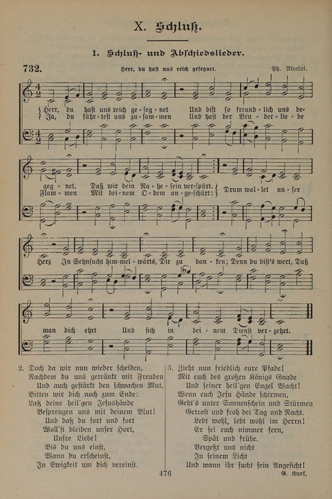 Gesangbuch der Evangelischen Gemeinschaft: für öffentlichen und häuslichen Gottesdient page 476