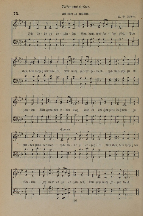 Gesangbuch der Evangelischen Gemeinschaft: für öffentlichen und häuslichen Gottesdient page 56