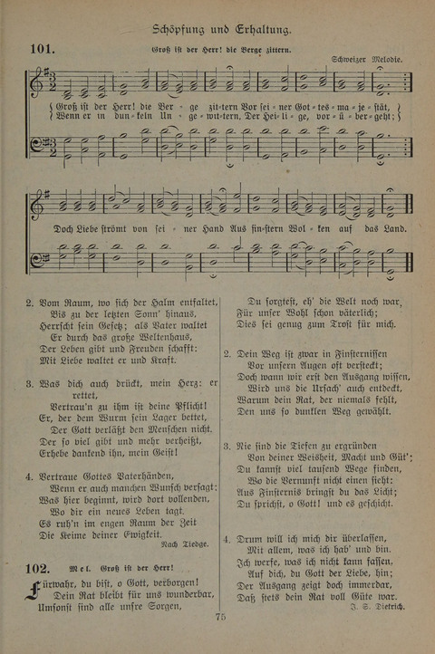Gesangbuch der Evangelischen Gemeinschaft: für öffentlichen und häuslichen Gottesdient page 75
