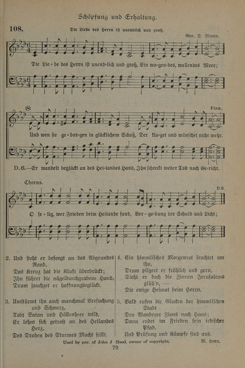 Gesangbuch der Evangelischen Gemeinschaft: für öffentlichen und häuslichen Gottesdient page 79