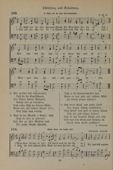 Gesangbuch der Evangelischen Gemeinschaft: für öffentlichen und häuslichen Gottesdient page 80