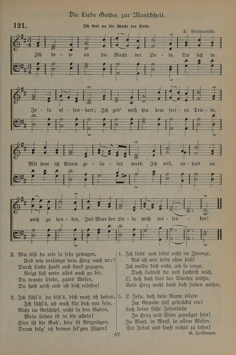 Gesangbuch der Evangelischen Gemeinschaft: für öffentlichen und häuslichen Gottesdient page 87