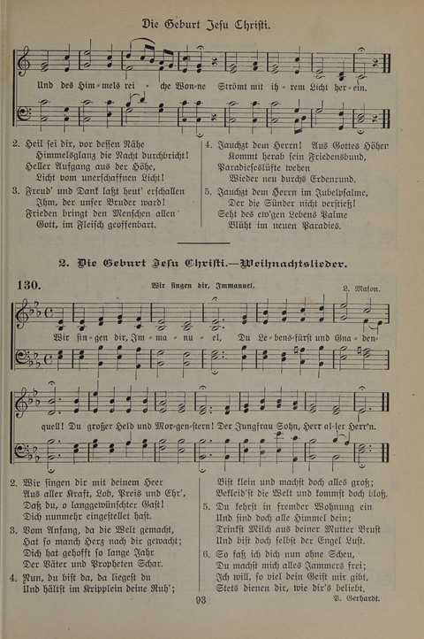 Gesangbuch der Evangelischen Gemeinschaft: für öffentlichen und häuslichen Gottesdient page 93