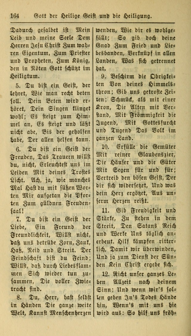 Gesangbuch der Evangelischen Kirche: herausgegeben von der Deutschen Evangelischen Synode von Nord-Amerika page 164
