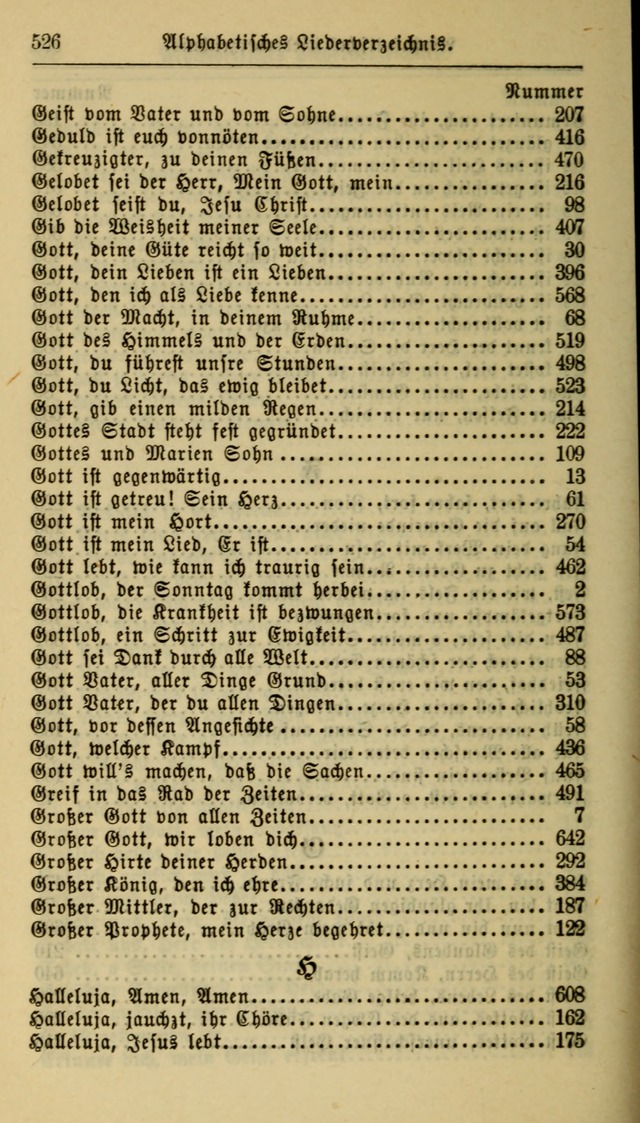 Gesangbuch der Evangelischen Kirche: herausgegeben von der Deutschen Evangelischen Synode von Nord-Amerika page 526