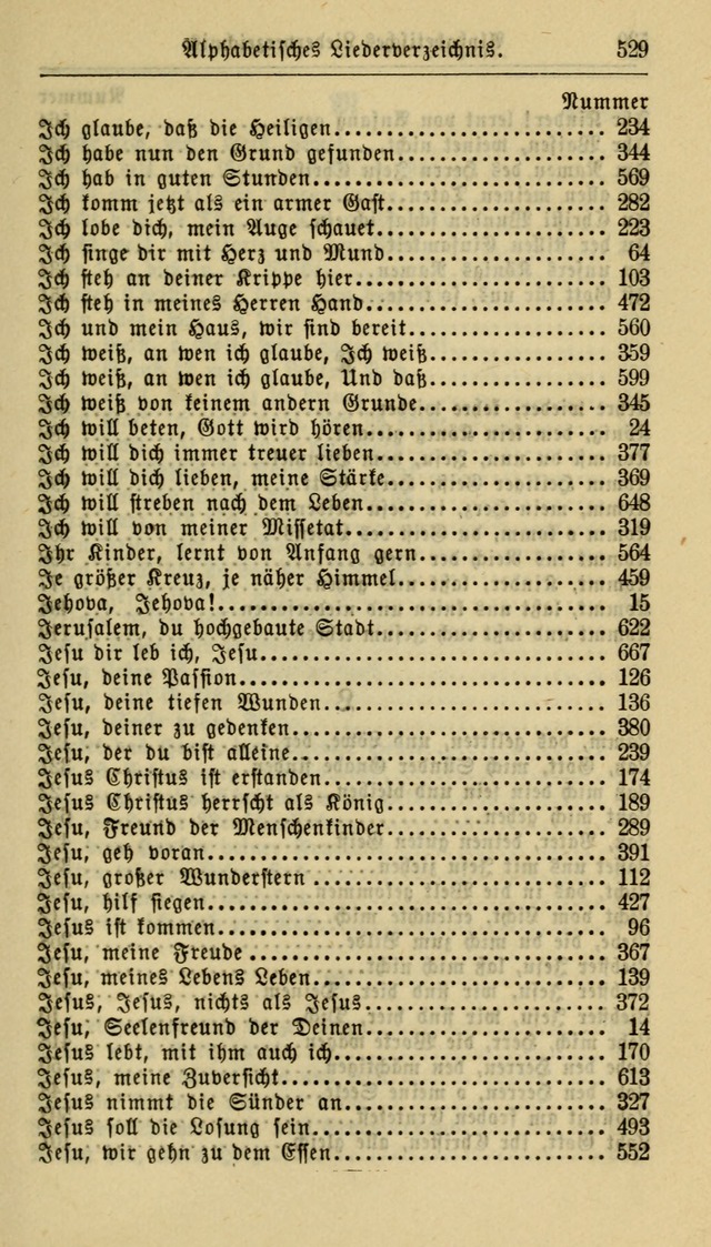 Gesangbuch der Evangelischen Kirche: herausgegeben von der Deutschen Evangelischen Synode von Nord-Amerika page 529