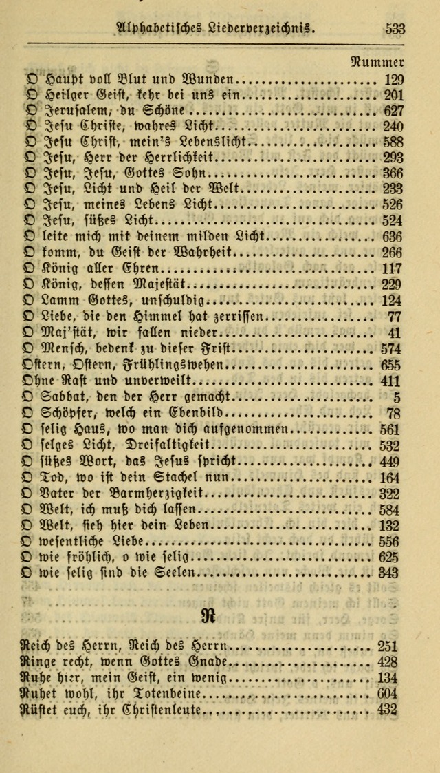Gesangbuch der Evangelischen Kirche: herausgegeben von der Deutschen Evangelischen Synode von Nord-Amerika page 533