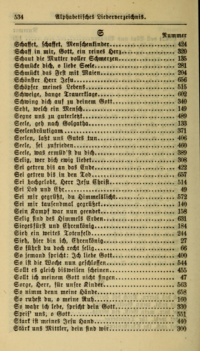Gesangbuch der Evangelischen Kirche: herausgegeben von der Deutschen Evangelischen Synode von Nord-Amerika page 534