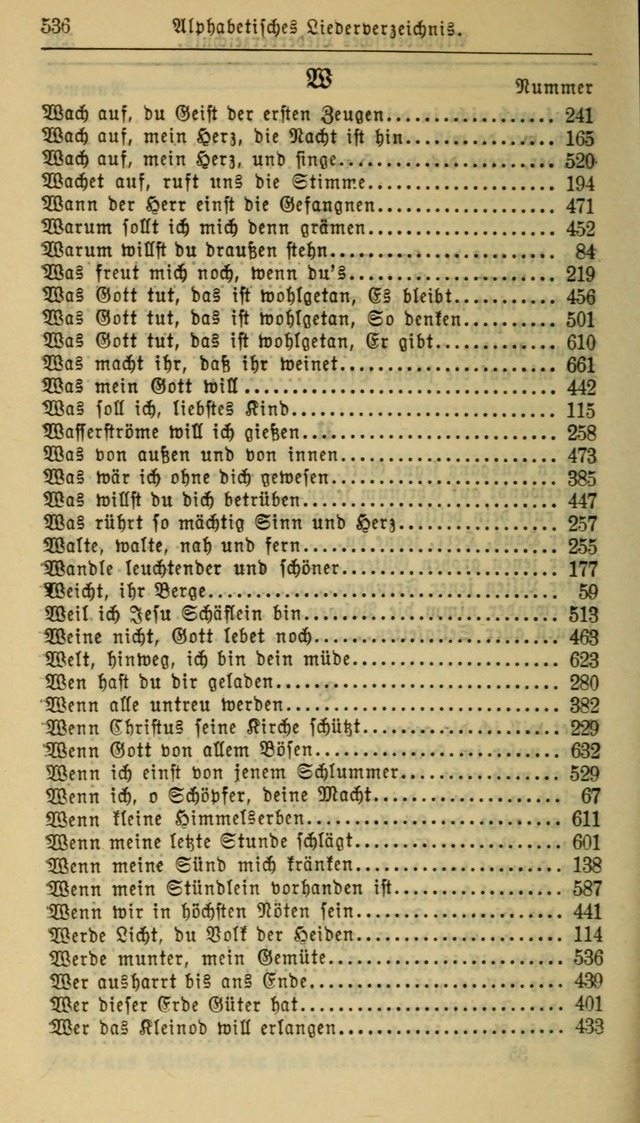 Gesangbuch der Evangelischen Kirche: herausgegeben von der Deutschen Evangelischen Synode von Nord-Amerika page 536