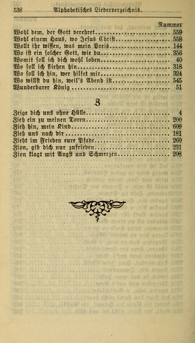 Gesangbuch der Evangelischen Kirche: herausgegeben von der Deutschen Evangelischen Synode von Nord-Amerika page 538