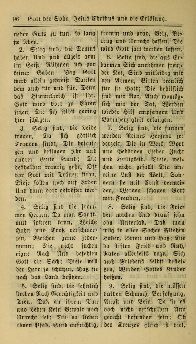 Gesangbuch der Evangelischen Kirche: herausgegeben von der Deutschen Evangelischen Synode von Nord-Amerika page 96