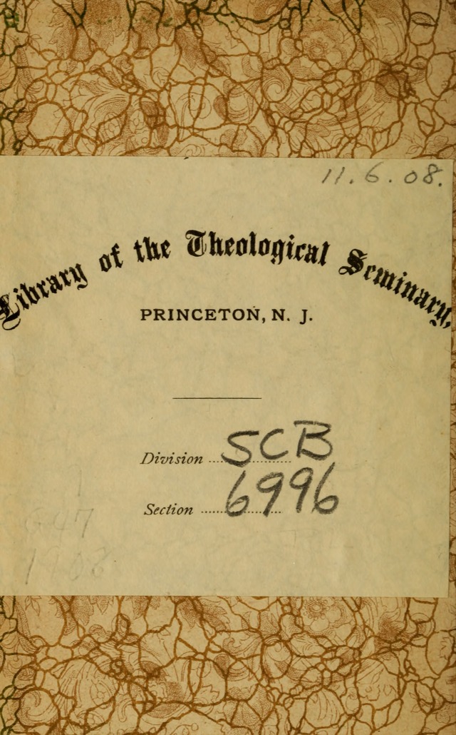 Gesangbuch der Evangelischen Kirche: herausgegeben von der Deutschen Evangelischen Synode von Nord-Amerika page ii