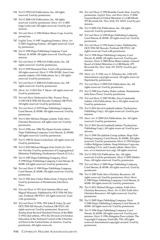 Glory to God: the Presbyterian Hymnal page 1073