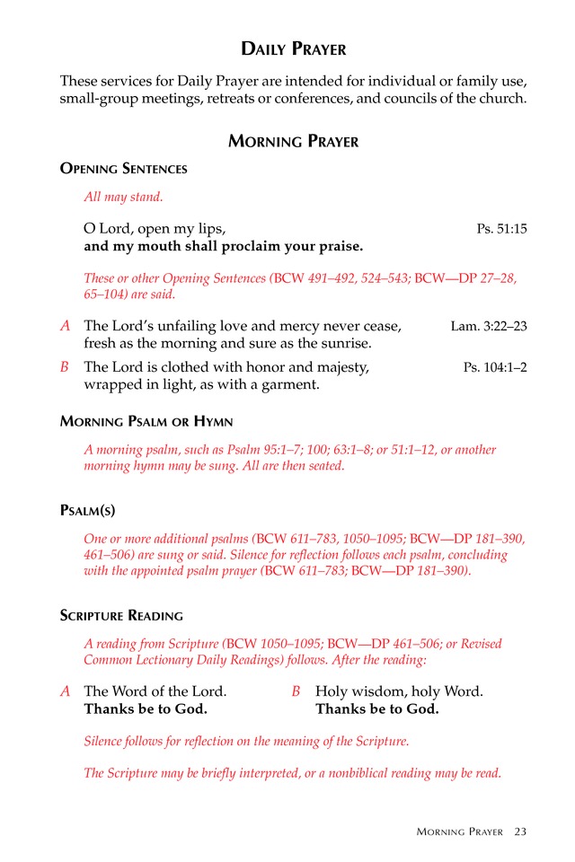 Glory to God: the Presbyterian Hymnal page 23