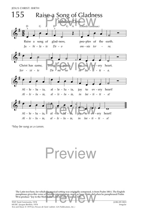 Glory to God: the Presbyterian Hymnal page 231