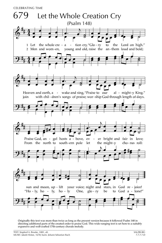 Glory to God: the Presbyterian Hymnal page 847