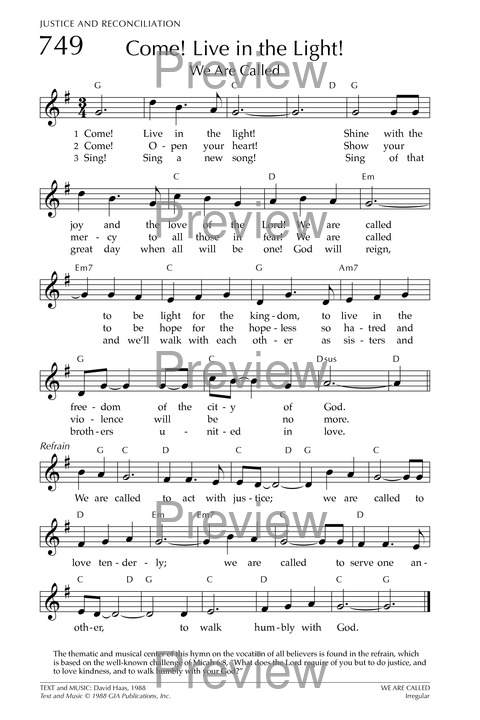 Glory to God: the Presbyterian Hymnal page 926