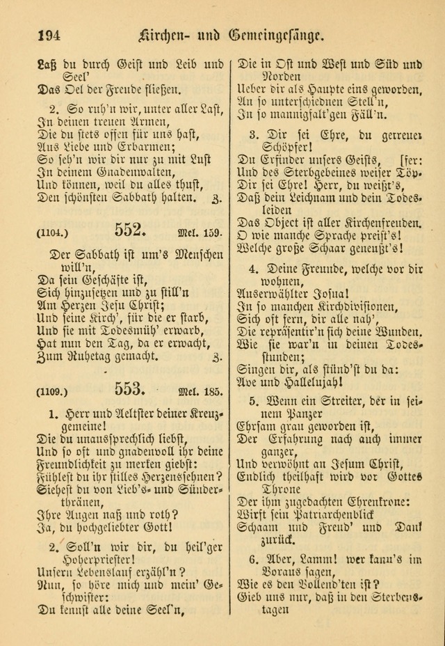 Gesangbuch der Evangelischen Brüdergemeinen in Nord Amerika (Neue vermehrte Aufl.) page 318