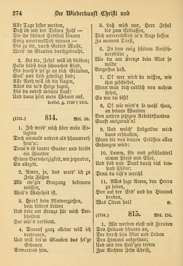 Gesangbuch der Evangelischen Brüdergemeinen in Nord Amerika (Neue vermehrte Aufl.) page 398