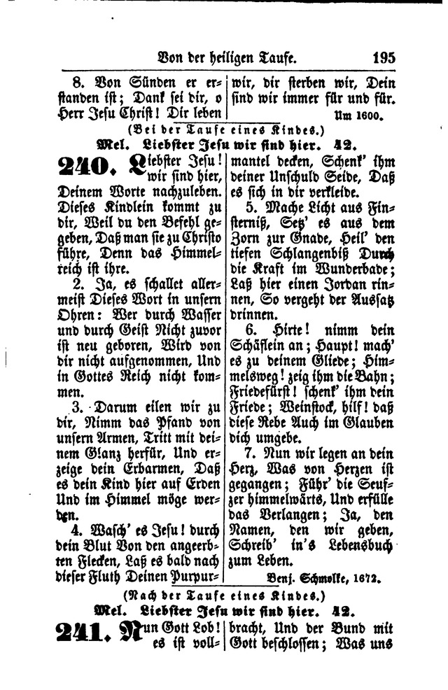 Gesangbuch für Gemeinden des Evangelisch-Lutherischen Bekenntnisses  page 197