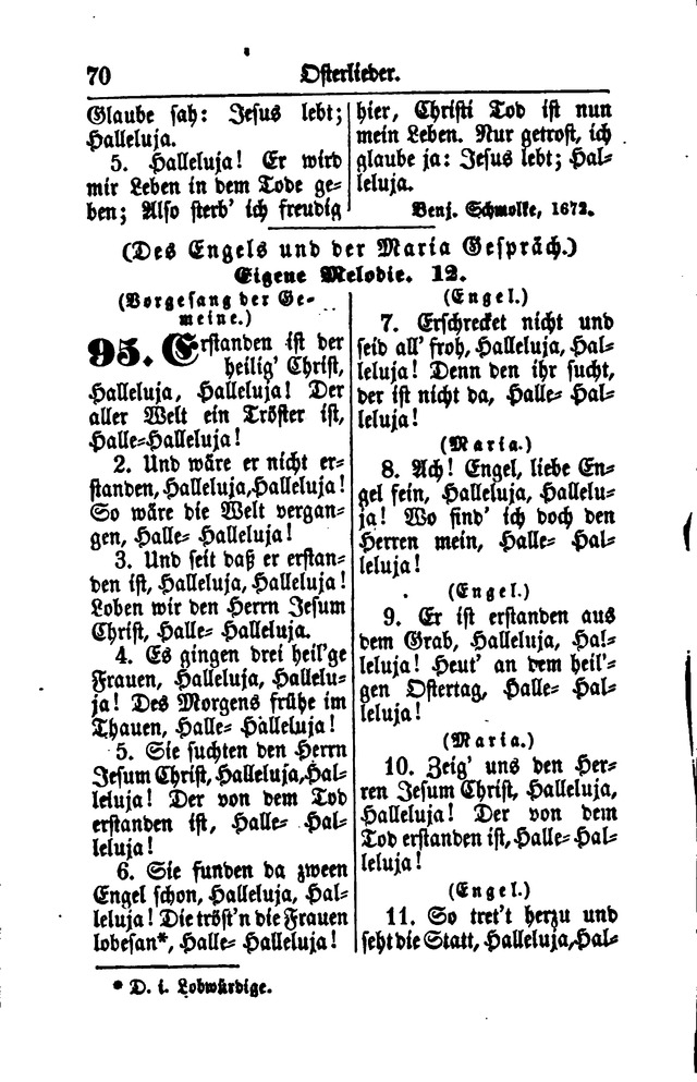 Gesangbuch für Gemeinden des Evangelisch-Lutherischen Bekenntnisses  page 70